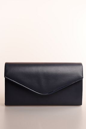 کیف مجلسی سرمه ای زنانه چرم مصنوعی weem bag - کد 868565472