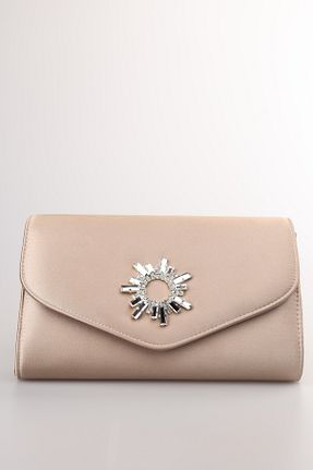 کیف مجلسی قهوه ای زنانه چرم مصنوعی weem bag - کد 868565891