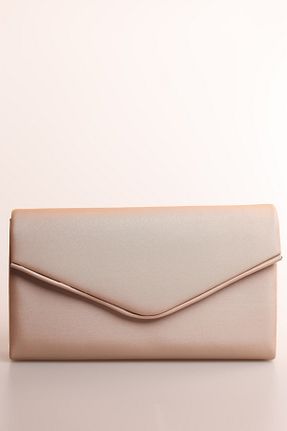 کیف مجلسی بژ زنانه چرم مصنوعی weem bag - کد 868565587