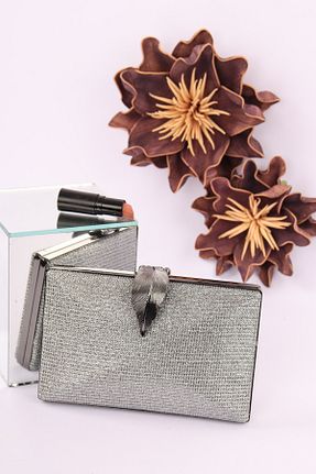 کیف مجلسی طلائی زنانه چرم مصنوعی weem bag - کد 871671568