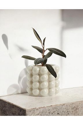 گلدان بژ Beton Porselian - کد 852847511