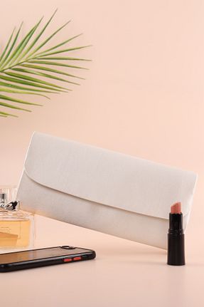 کیف مجلسی سفید زنانه چرم مصنوعی weem bag - کد 868566644