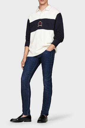 شلوار جین سرمه ای مردانه پاچه تنگ Tommy Hilfiger - کد 873418645