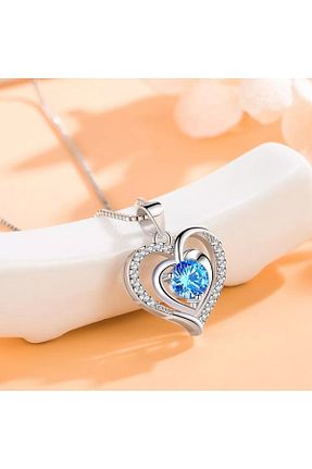 گردنبند نقره آبی زنانه 925 عیار AstoriaSilver - کد 444661489