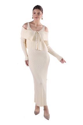 لباس طوسی زنانه بافتنی Rays - کد 873613623