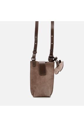 کیف دوشی قهوه ای مردانه چرم خالص Hotiç - کد 873631037