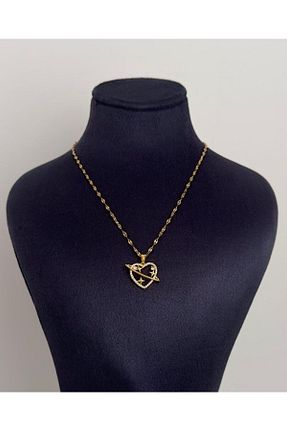 گردنبند استیل ( فولاد ) طلائی زنانه استیل (فولاد) MODA - کد 873626471