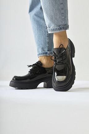 کفش کژوال قهوه ای زنانه چرم لاکی Limoya - کد 873641154
