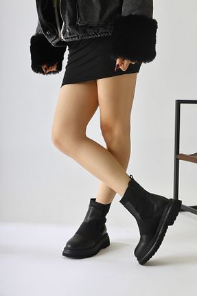 بوت / نیم بوت قهوه ای زنانه جیر Limoya - کد 873640442