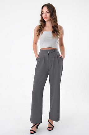 شلوار طوسی زنانه بافتنی Hazel - کد 852830992