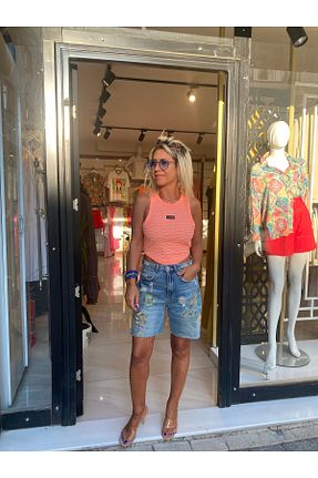 بادی نارنجی زنانه کراپ özlem adaşoğlu boutique - کد 873648279