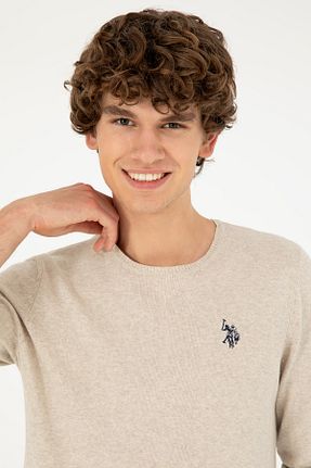 پلیور طوسی مردانه ساده U.S. Polo Assn. - کد 873679828