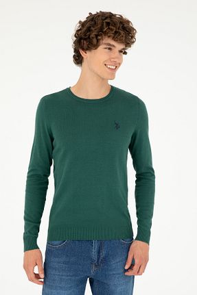پلیور سبز مردانه ساده U.S. Polo Assn. - کد 873679822