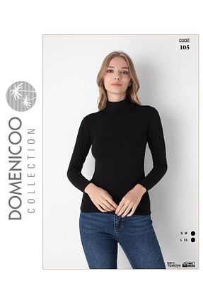 بادی مشکی زنانه یقه ماهیگیر domenıcoo - کد 873684246