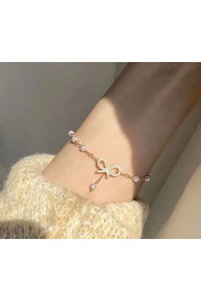 دستبند استیل (فولاد) طلائی زنانه استیل (فولاد) Lala - کد 873697930