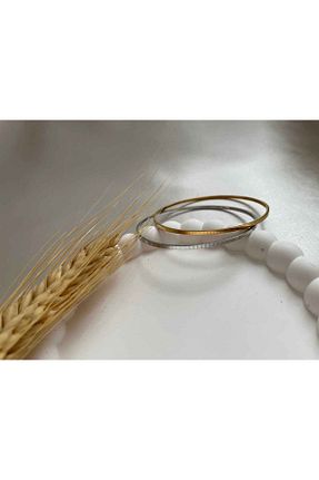 دستبند استیل (فولاد) طلائی زنانه استیل (فولاد) universe27 - کد 873693073