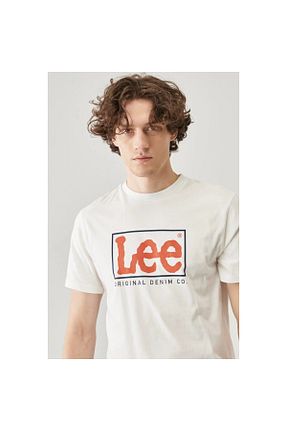تیشرت سفید مردانه رگولار Lee - کد 682220673