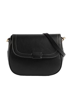 کیف دوشی مشکی زنانه چرم مصنوعی Parfois - کد 873701523