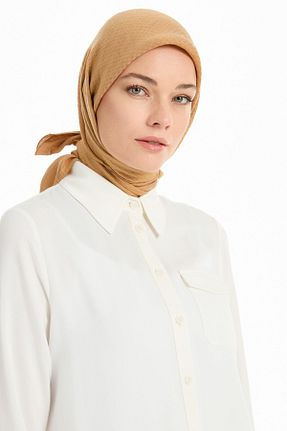 شال قهوه ای زنانه ویسکون Tuğba - کد 873704629