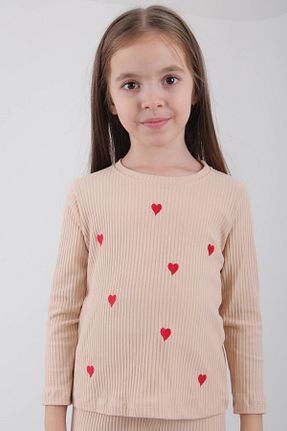 سوئیشرت بژ بچه گانه نقش دار / کار شده Perendi - کد 873723348