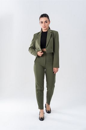 ست بالاتنه و پائین تنه خاکی زنانه ویسکون Butik - کد 873720251