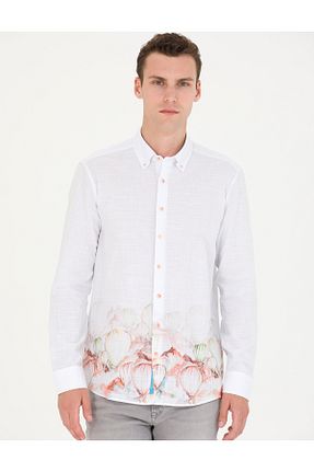 پیراهن سبز مردانه رگولار Pierre Cardin - کد 827937774