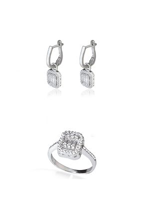 ست نقره زنانه زیرکن Dkmn Silver - کد 798188006