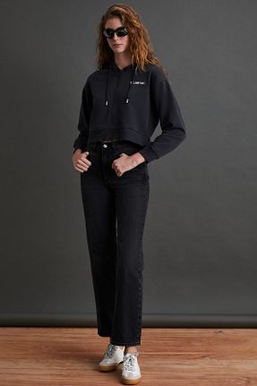 سوئیشرت طوسی زنانه ساده GRIMELANGE - کد 873754969