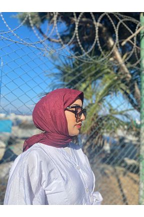 شال زرشکی زنانه پنبه ای QASSA SHAL - کد 873727165