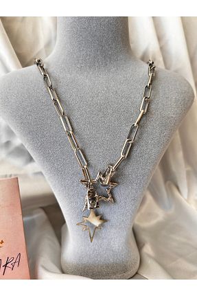 گردنبند استیل ( فولاد ) زنانه فلزی LAYDA LARA ACCESSORY - کد 873727362
