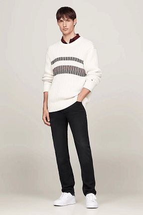 شلوار مشکی مردانه پنبه ای Tommy Hilfiger - کد 873760521