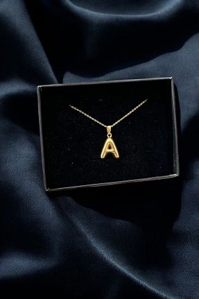 گردنبند جواهر زرد زنانه روکش طلا shop - کد 873744290