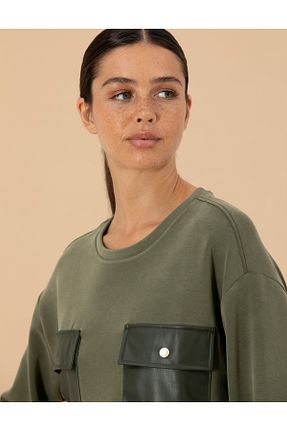 سوئیشرت قهوه ای زنانه ساده Pierre Cardin - کد 832737328