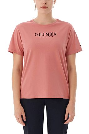 تیشرت صورتی زنانه رگولار Columbia - کد 873763340