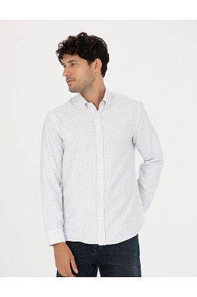 پیراهن سفید مردانه اسلیم فیت Pierre Cardin - کد 828924115