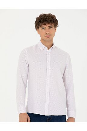 پیراهن زرشکی مردانه اسلیم فیت Pierre Cardin - کد 828965466