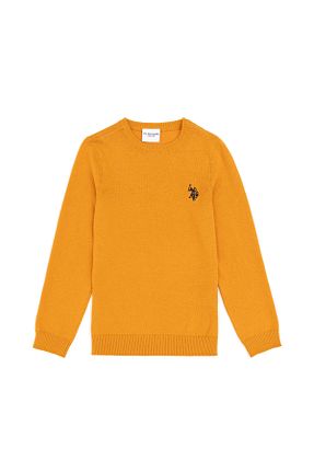 پلیور زرد بچه گانه ساده U.S. Polo Assn. - کد 873762758