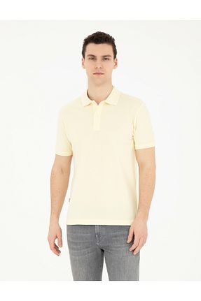 پولوشرت زرد مردانه %100 پنبه Pierre Cardin - کد 829187267
