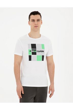 تیشرت سفید مردانه اسلیم فیت Pierre Cardin - کد 831522751