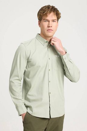 پیراهن سبز مردانه رگولار Wrangler - کد 828292561