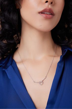 گردنبند نقره طوسی زنانه 925 عیار orchards - کد 873793834