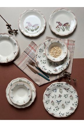 سرویس غذاخوری رنگی 6 نفره PORSER - کد 873790478