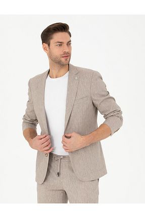کت قهوه ای مردانه سوپر اسلیم فیت Pierre Cardin - کد 834896989