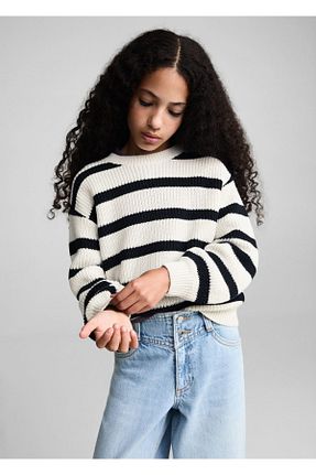 پلیور سفید بچه گانه ساده MANGO Kids - کد 860433770