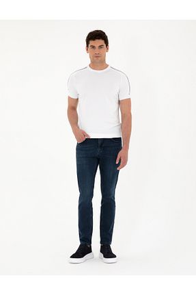 شلوار جین سرمه ای مردانه پاچه تنگ Pierre Cardin - کد 832140616