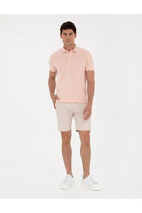 شلوارک و برمودا بژ مردانه اسلیم Pierre Cardin - کد 832137919
