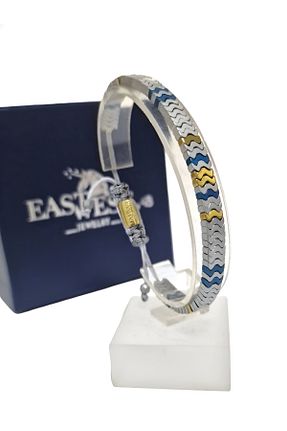 دستبند نقره طوسی زنانه 925 عیار EAST&WEST - کد 873829546