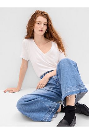 تیشرت سفید زنانه رگولار GAP - کد 103776684