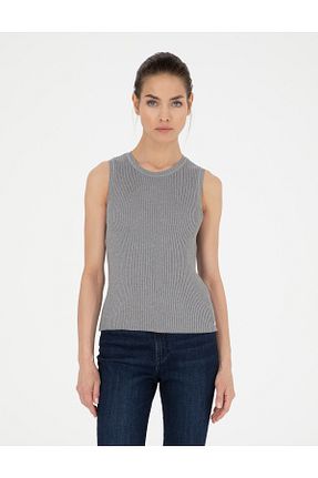 بلوز طوسی زنانه ساده Pierre Cardin - کد 838683934