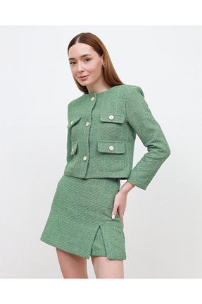 ست بالاتنه و پائین تنه سبز زنانه بافتنی Carmena Vera - کد 865993839